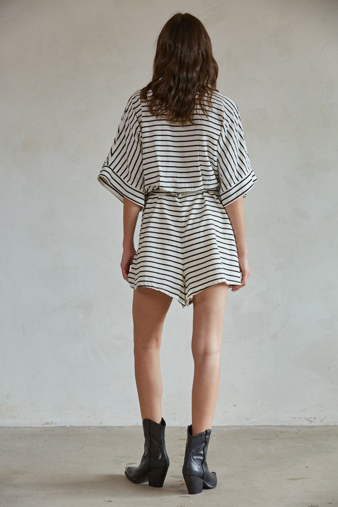 Stay in Line Romper