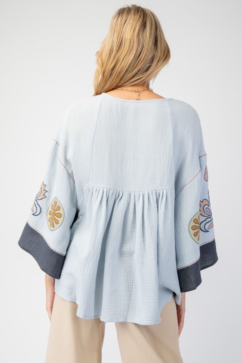 Raya Embroidered Top