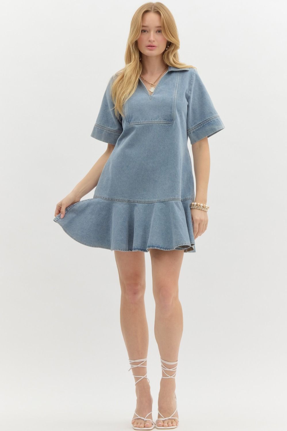 Arden Mini Denim Dress