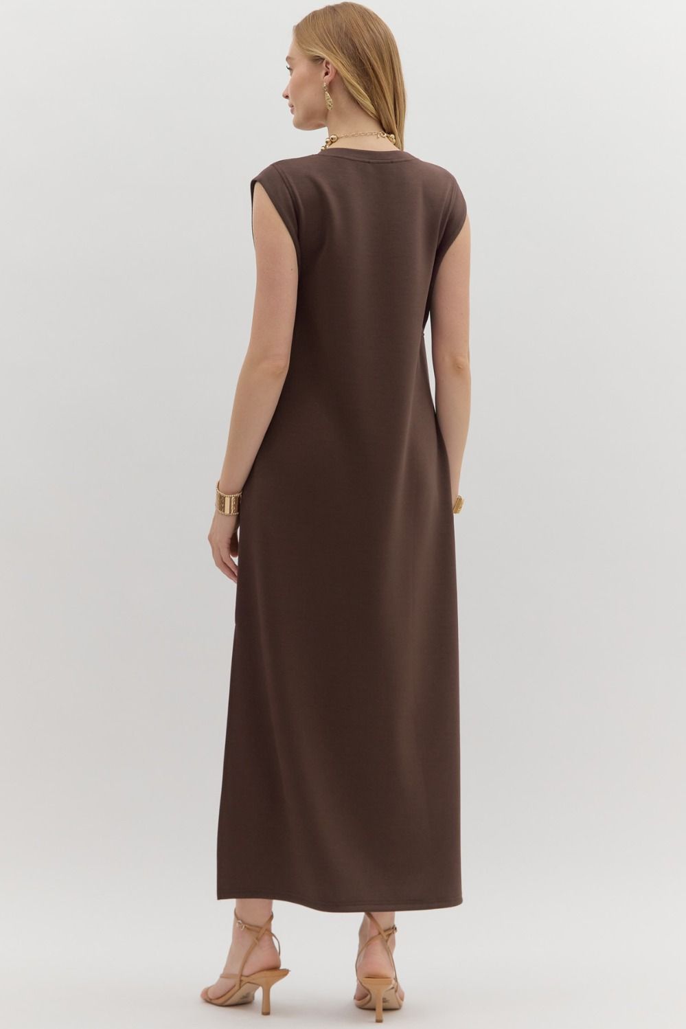 Scuba midi dress