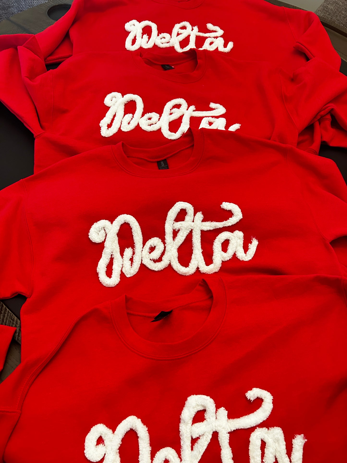 Delta Chenille Embroidered Sweatshirt