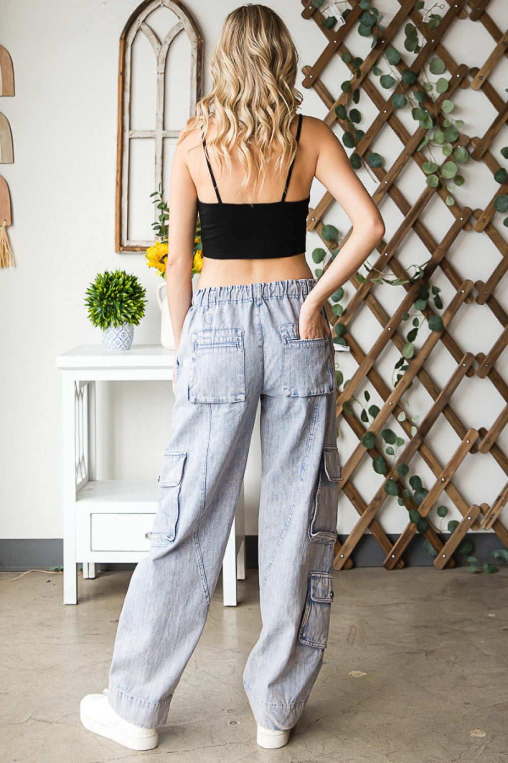 Denim Cargo pants