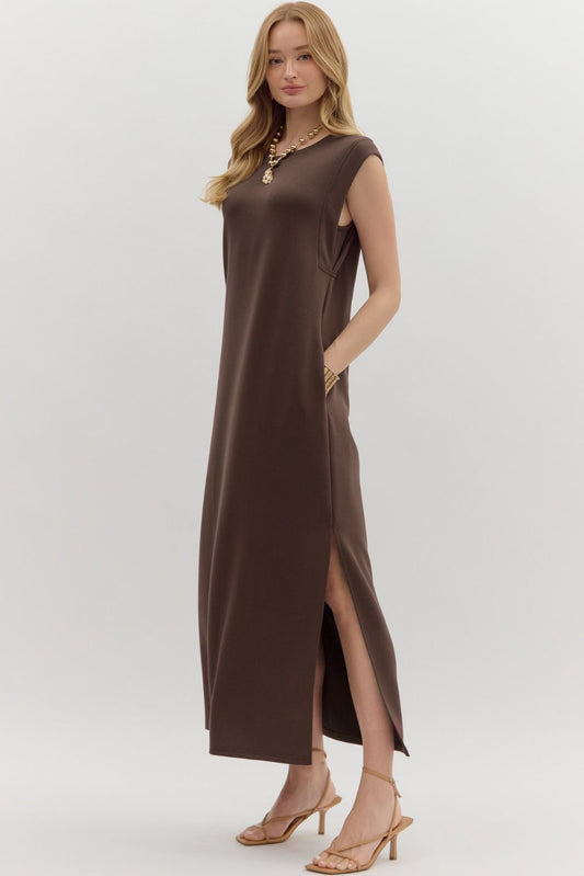 Scuba midi dress