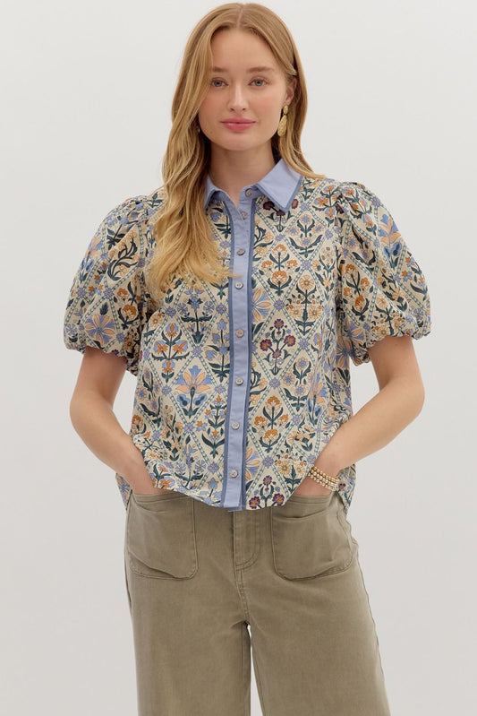 Jess floral blouse