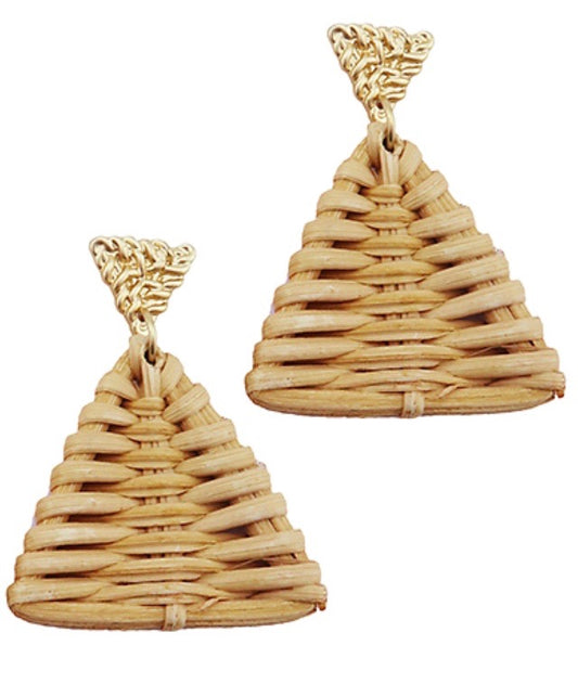 Boho Pyramid Earring